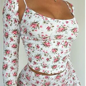 3 piece floral lounge set